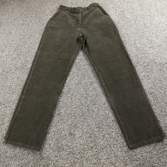 Woolrich Pants - Woolrich Pants Womens 8 Brown Corduroy Cord Chino Trouser High Rise Straight